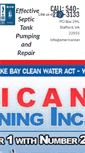 Mobile Screenshot of americantankcleaning.com